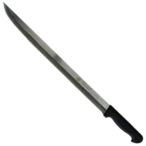 Bursa Paslanmaz Sivri Uçlu Cağ Kebabı Bıçağı 40 Cm - Plastik Sap - Image 1