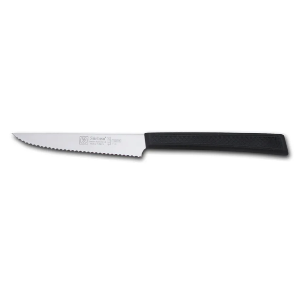 61107 - Sürmene Lazerli Tırtıklı Biftek / Steak Bıçağı 12 Cm - Image 1
