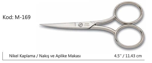 Europe Az Kalın Nakış Makası Süper Kalite No:4,5 11,43 Cm - Image 1