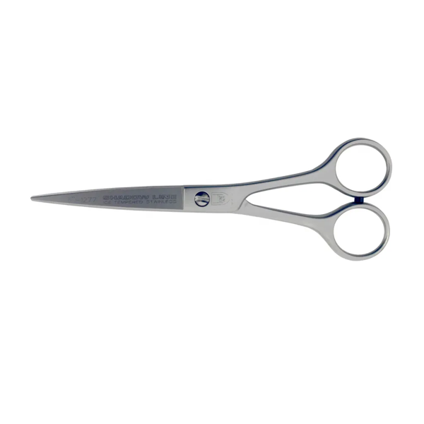 M-533 Metal Saplı Düz Saç Makası No: 5,5 İnç / 13,97 Cm - Paslanmaz Çelik - Image 1
