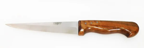 Bursa İnce Sivri Kasap Bıçağı No:3, 17 Cm - Ahşap Sap - Image 1