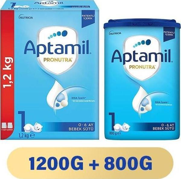 Aptamil 1 Pronutra Bebek Sütü 2000 g 0-6 Ay - Image 1