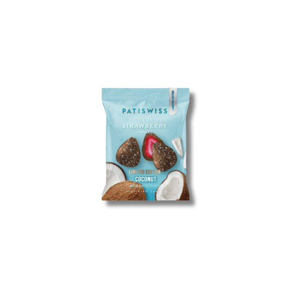 Sütlü Çikolatalı Hindistan Cevizli Çilek Draje, 50G - Image 1