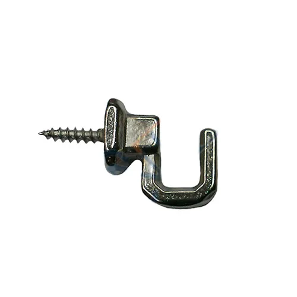 Vidalı Kanca, Askı Küçük - 15x18mm, Nikel - 100 Adet - Image 1