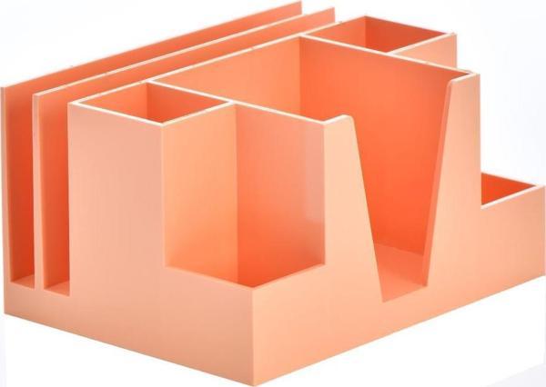 Ops Masa Seti Kalemlik Organizer Pastel Turuncu KLM 207 - Image 1