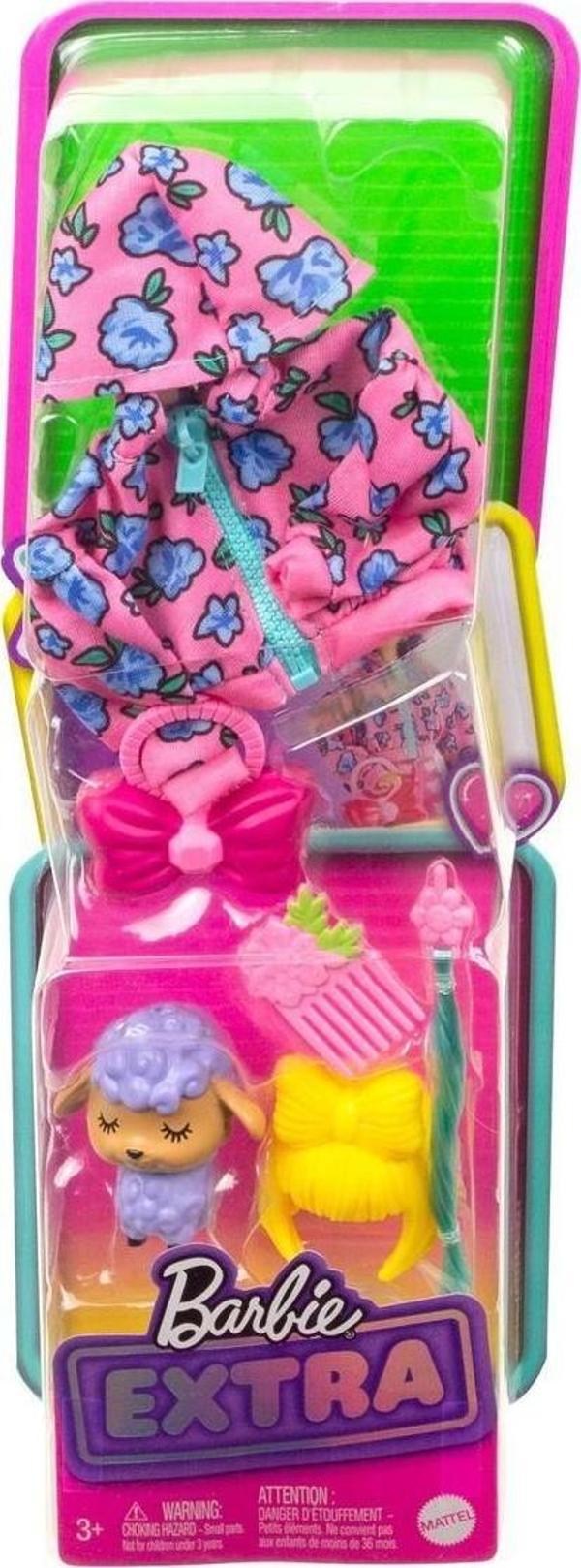 Mattel Oyuncak Barbie Extra Hayvan Dostları ve Kıyafet Paketi HDJ38 (Karışık Model 1 Adet) - Image 1
