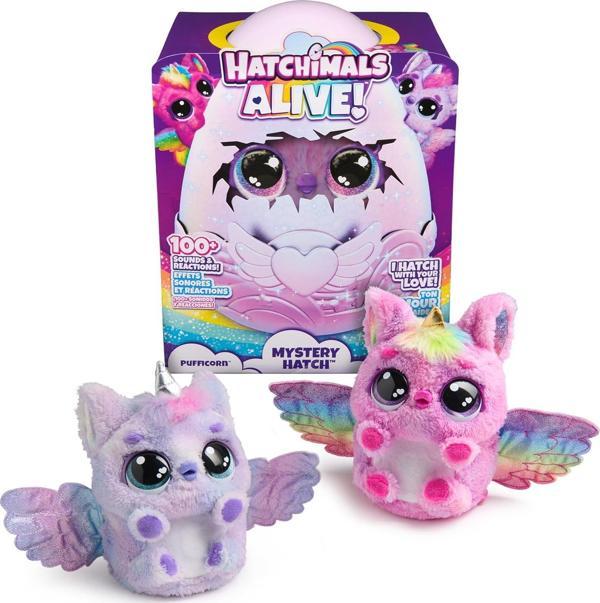 Spinmaster Oyuncak Egg Hatchimals Alive Secret Hatch Pufficorn 6069132 - Image 1