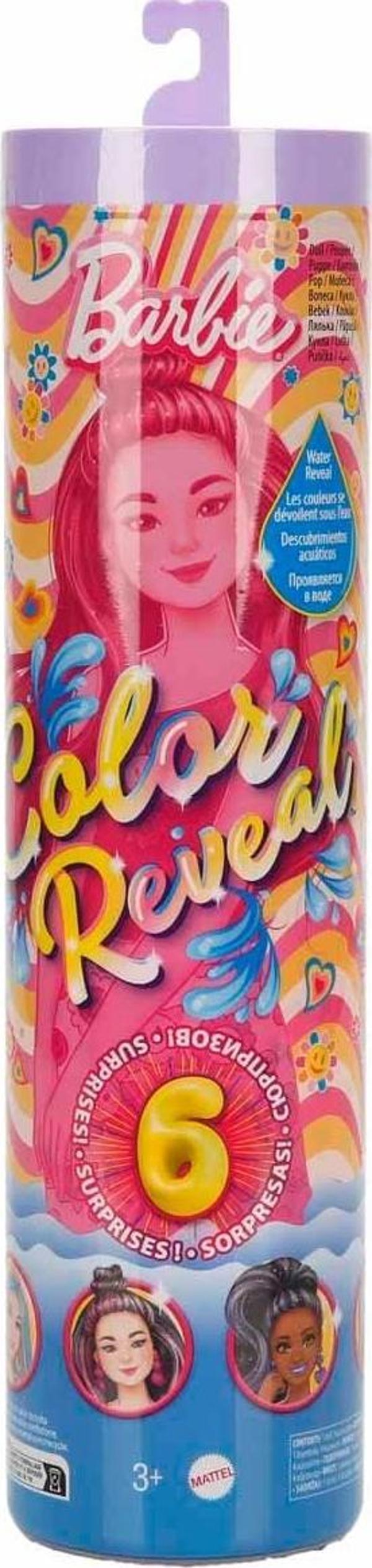 Mattel Oyuncak Barbie Color Reveal Renk Değiştiren Sürpriz Barbie Gökkuşağı Serisi HRK06 (Karışık Model 1 Adet) - Image 1