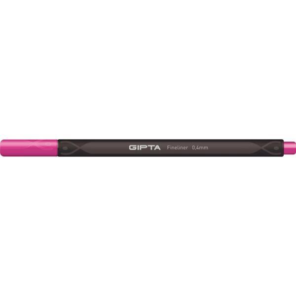 Gıpta Fineliner Keçe Uç Kalem 0,4 Mm Üçgen Pembe 4-K600026-5001 12 Li (1 Paket 12 Adet) - Image 1