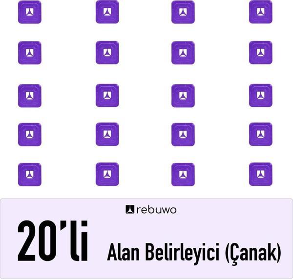 Rebuwo Alan Belirleyici Çanak Antrenman Çanağı 20 Adet - Image 1