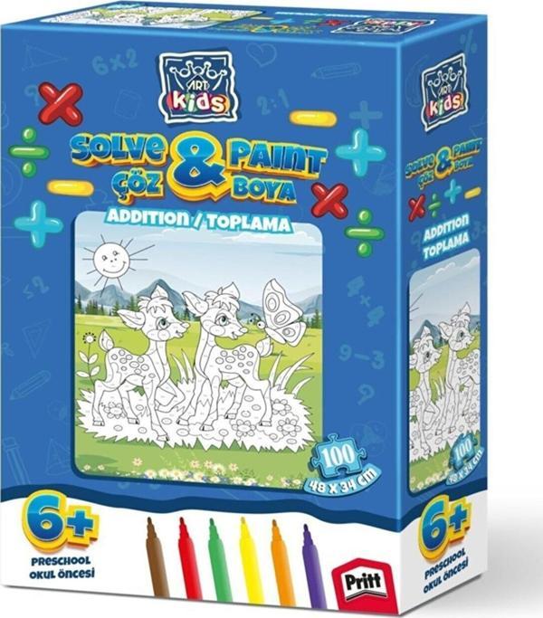 Art Kids Çöz Boya / Toplama 100 Parça Puzzle 5846 - Image 1