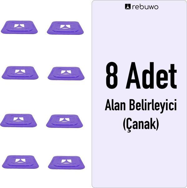 Rebuwo Alan Belirleyici Çanak Antrenman Çanağı 8 Adet - Image 1