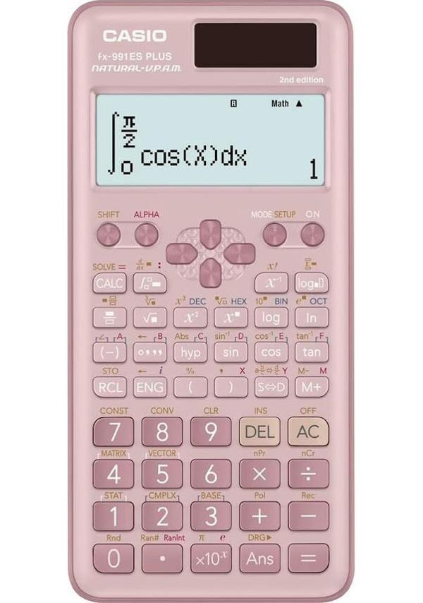 Casio Fonksiyonlu Hesap Makinesi Pembe Fx-991Es Plus - Image 1