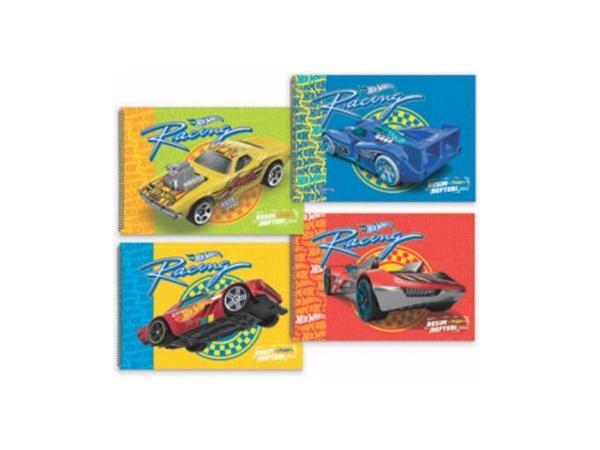 Gıpta Hot Wheels Spiralli Resim Defteri 35X50Cm15 Yaprak (4 Lü Paket) 5438 - Image 1
