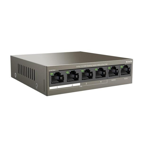 Tef1106P 6 Port 4 Port Poe+ 10-100 + 2 Port Sfp Switch Çelik Kasa Rack Mount - Image 1