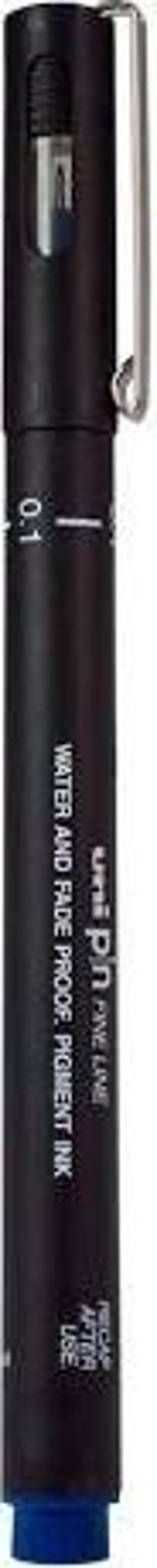 Uni-Ball Pin-0.1 Fine Line Akrilik Uçlu Çizim Kalemi Mavi Pin01-200 (12 Li Paket) - Image 1