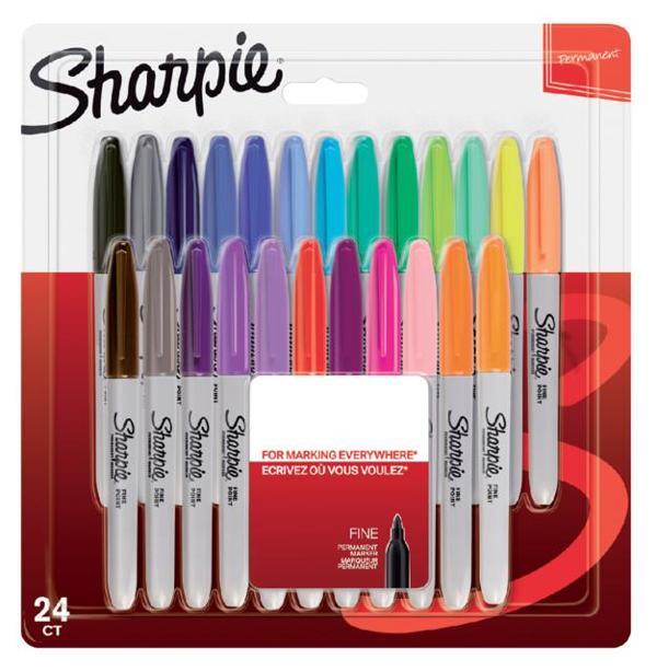 Sharpie 2065405 Permanent Fine Kalem Karışık Renk 24 Lü - Image 1