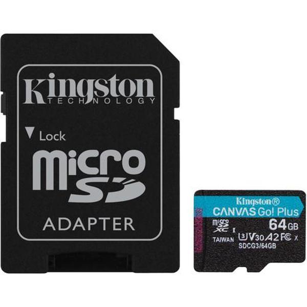 Sdcg3-64Gb 64Gb Microsdxc Canvas Go Plus 170R A2 U3 V30 Card + Adp Hafıza Kartı - Image 1
