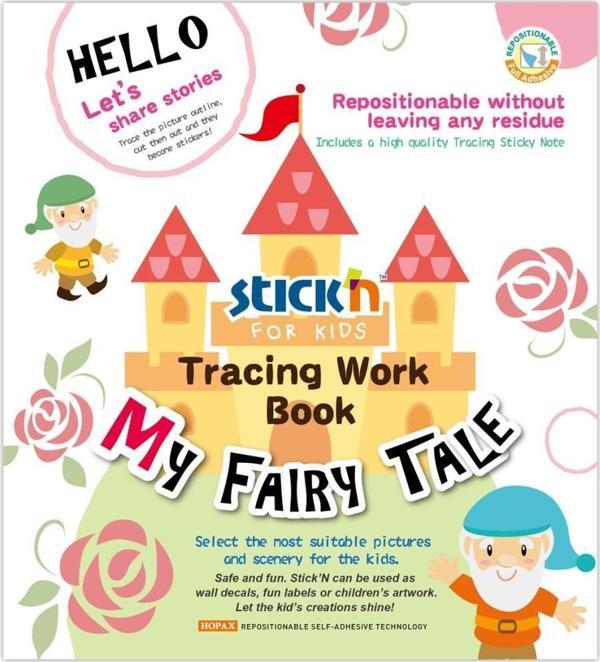 Hopax Stickn Peri Masalı Kitabı Yapışkanlı Çıkartma Kitabı 20X15Cm 30 Sayfa 29027 - Image 1