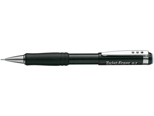 Pentel Versatil Kalem (Mekanik Kurşun Kalem) Twist Metal Klipsli Büyük Boy Silgili 0.7 Mm Qe517-Ax - Image 1