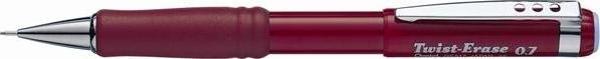 Pentel Versatil Kalem (Mekanik Kurşun Kalem) Twist Metal Klipsli Büyük Boy Silgili 0.7 Mm Qe517-Bx - Image 1