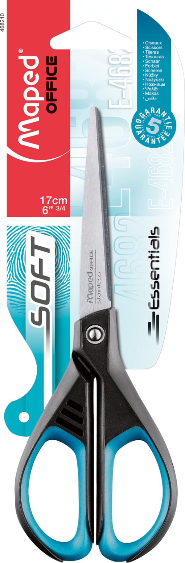 Essentials Soft Yumuşak Scissors Makas 17 Cm Blister 468210 - Image 1