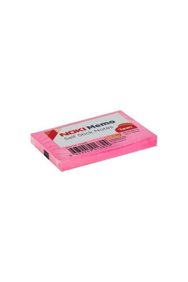 Noki Yapışkanlı Not Kağıdı 80 Yaprak 51X75Mm Pembe No:12006P (12 Koçan) - Image 1