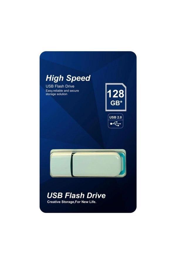Elba Flash Bellek 128 Gb Plastik Beyaz-Mavi 2.0 Usb - Image 1