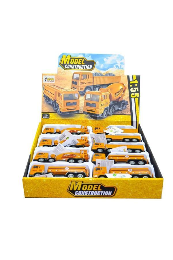 Asya Oyuncak İş Makinaları Metal 22768-222-5 (9 Lu Paket) - Image 1