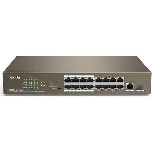 Teg1118P 18 Port 16 Port Poe+ 10-100-1000 Switch + 2 Port Sfp - Image 1
