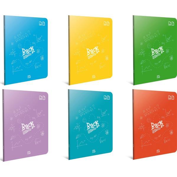Gıpta Back A4 Tel Dikiş Plastik Kapak Defter 80 Yaprak Düz 4986 (12 Li Paket) - Image 1