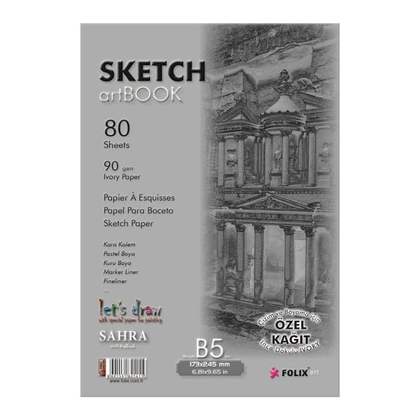 Sahra Bloknot Not Defteri Tutkallı İvory Kağıt 17,3X24,5 90 Gram FLX-821411 - Image 1