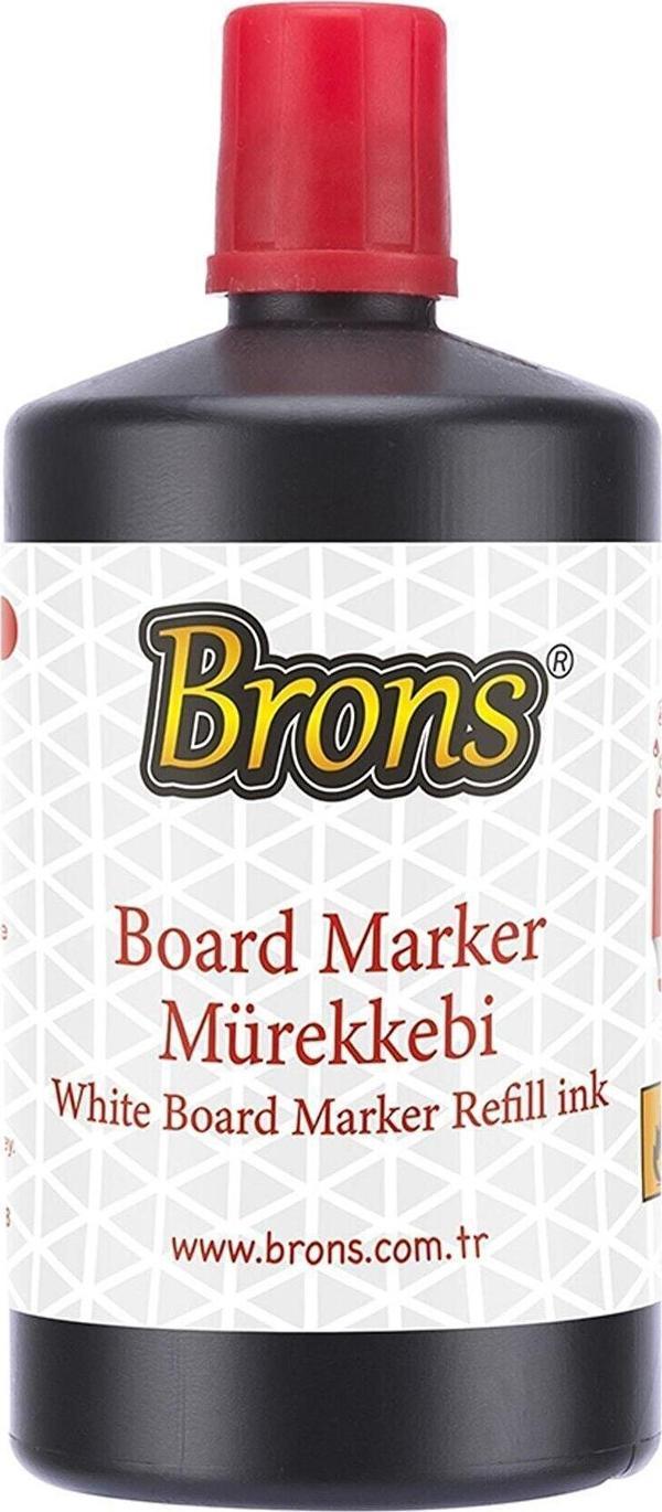 Brons Tahta Kalemi Mürekkebi 250 Cc Kırmızı Br-9152 (4 Lü Paket) - Image 1