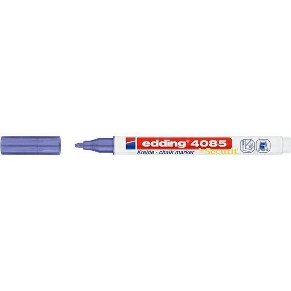 Edding Cam Kalemi 4085 Likit Tebeşir Kalemi (Sıvı Tebeşir) 1-2Mm Metalik Mor (10 Lu Paket) - Image 1