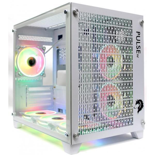 Ti-Game Pulse-W 6 Rgb Fan Beyaz Mesh Gaming Boş Bilgisayar Kasası Power Yok - Image 1
