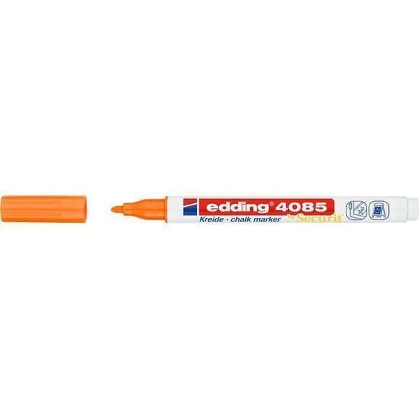 Edding Cam Kalemi 4085 Likit Tebeşir Kalemi (Sıvı Tebeşir) 1-2Mm Fosforlu Turuncu (10 Lu Paket) - Image 1
