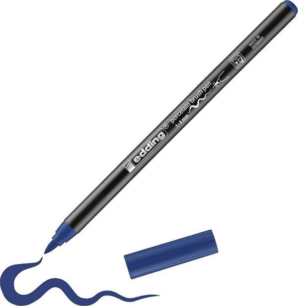Edding 4200 Porselen Kalemi - Hobi Sanat Kalemi 1-4Mm Çelik Mavisi (10 Lu Paket) - Image 1