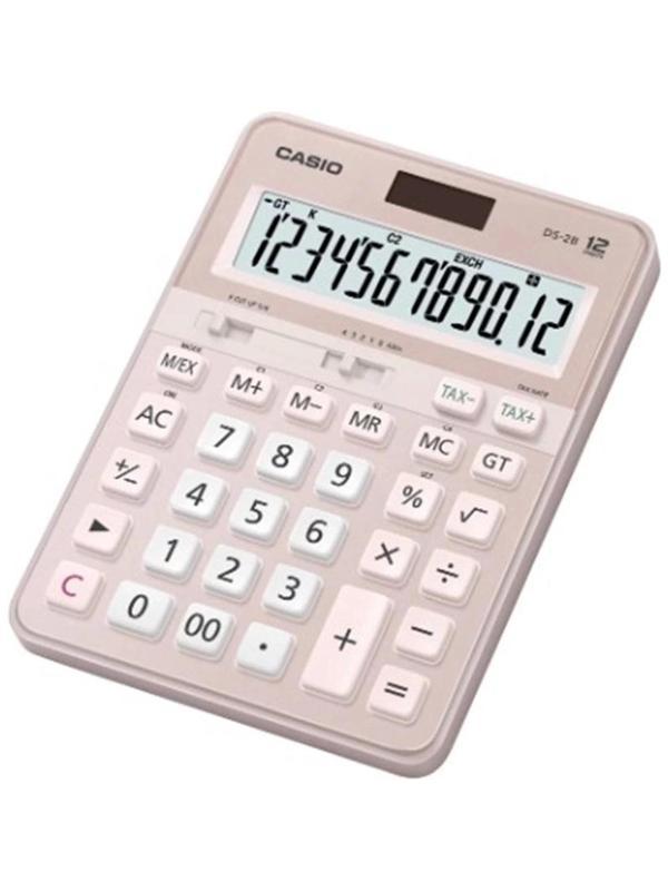 Casio Ds-2B-Pk Pembe Profesyonel 12 Hane Masa Üstü Hesap Makinesi - Image 1