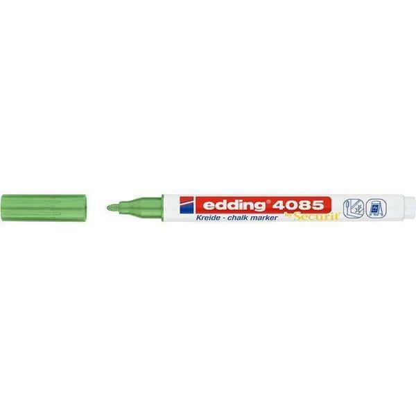 Edding Cam Kalemi 4085 Likit Tebeşir Kalemi (Sıvı Tebeşir) 1-2Mm Metalik Yeşil (10 Lu Paket) - Image 1