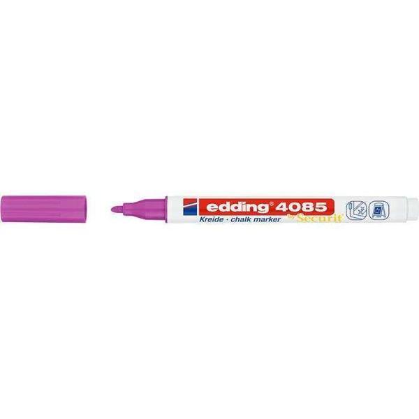 Edding Cam Kalemi 4085 Likit Tebeşir Kalemi (Sıvı Tebeşir) 1-2Mm Ahududu (10 Lu Paket) - Image 1