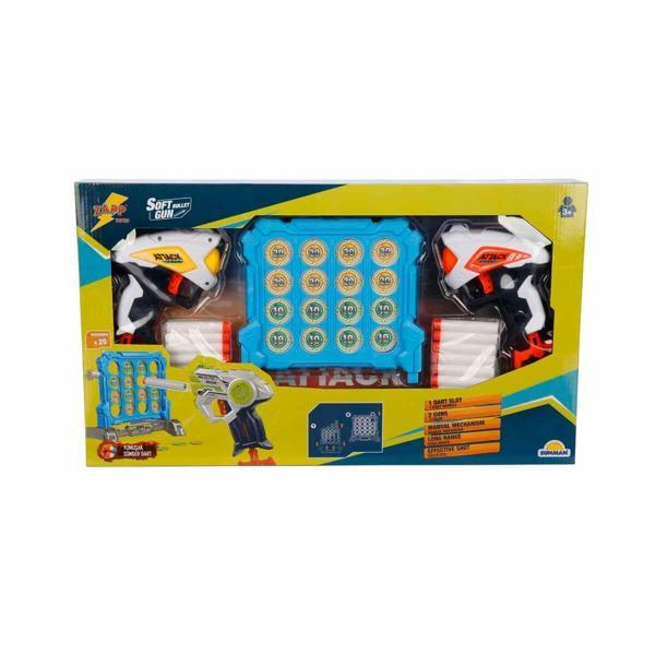 Sunman Oyuncak Zapp Toys Hedef Tahtalı Sünger Dart Atan Silah Seti SUN-S00003574 - Image 1