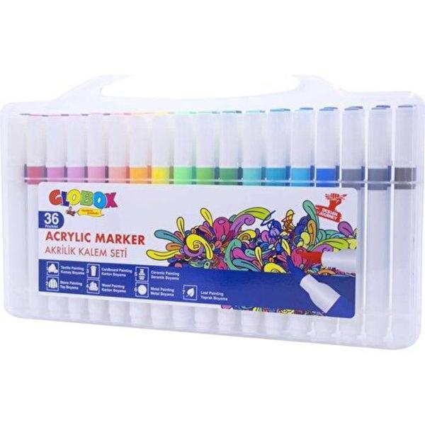 Globox Akrilik Marker Kalem Seti 36 Renk 3687 - Image 1