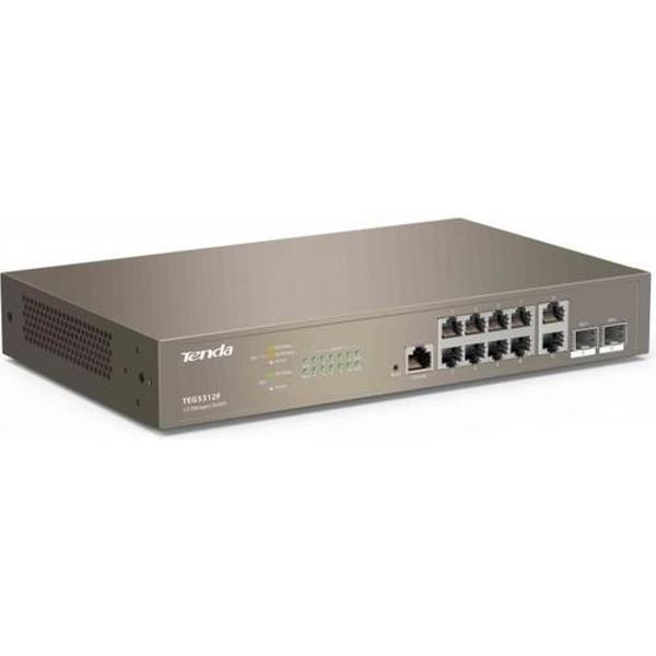 Teg5312F 8 Port 10-100-1000 Switch Hub 2 Port Sfp L2 Çelik Kasa Rack Mount - Image 1