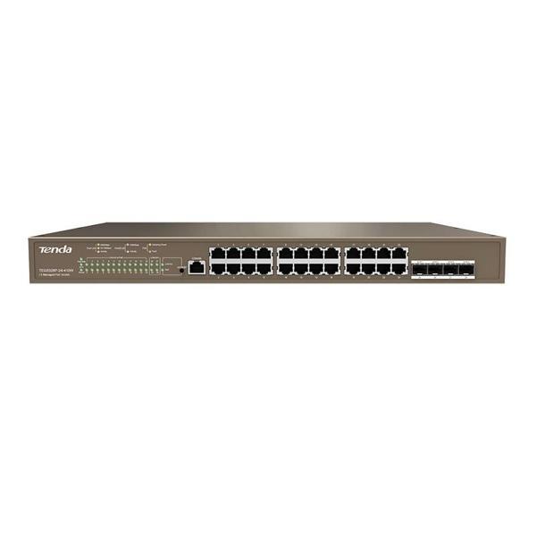 Teg5328P-24-410W 24 Port Poe+ 10-100-1000 Switch 4 Port Sfp L2 Çelik Kasa Rack Mount - Image 1