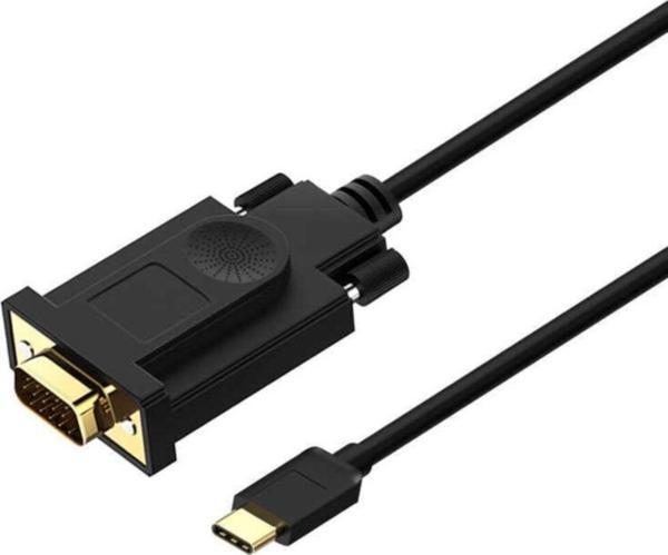 Qg-Ua17 1.8 Metre Usb Type-C To Erkek Vga Kablo - Image 1