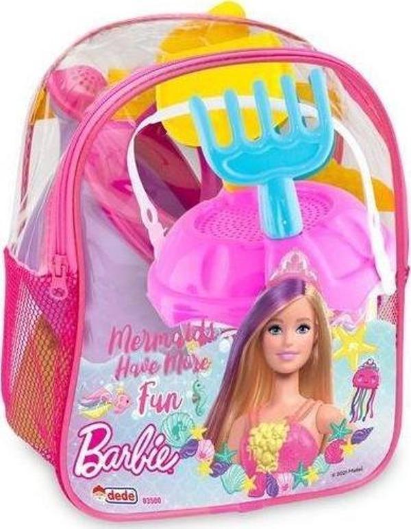 Dede Oyuncak Barbie Resimli Sırt Çantalı Plaj Set 03500 - Image 1
