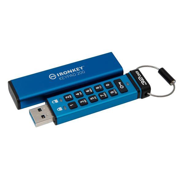 İkkp200-32Gb 32Gb İronkey Keypad 200, Fips 140-3 Lvl 3 (Pending) Flash Bellek - Image 1