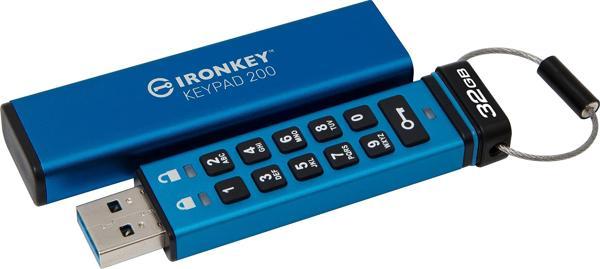 İkkp200-32Gb 32Gb İronkey Keypad 200, Fips 140-3 Lvl 3 (Pending) Flash Bellek - Image 1