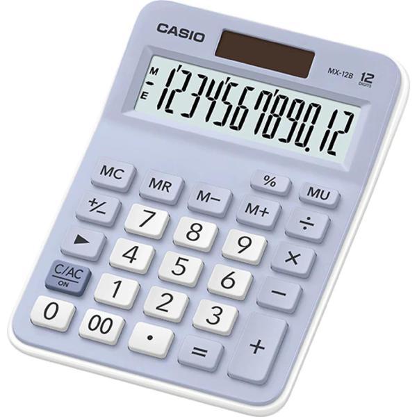 Casio Açık Mavi 12 Hane Masa Üstü Hesap Makinesi - Image 1
