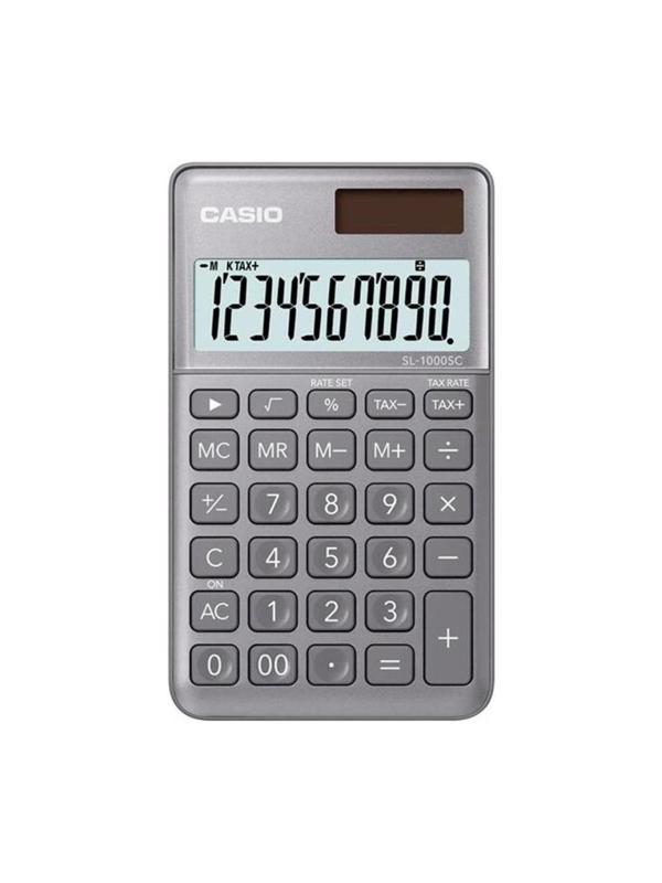 Casio Sl-1000Sc-Gy Cep Tipi 10 Hane Gri Hesap Makinesi - Image 1